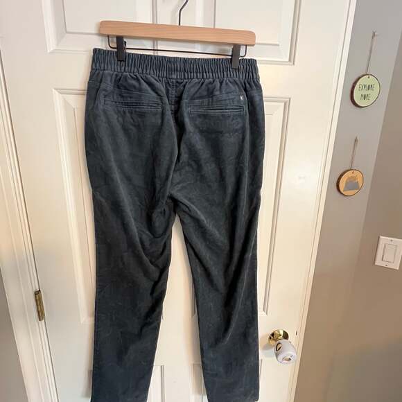 Linksoul Blue Grey Corduroy Drawstring Flat Front Pants - Picture 3 of 6